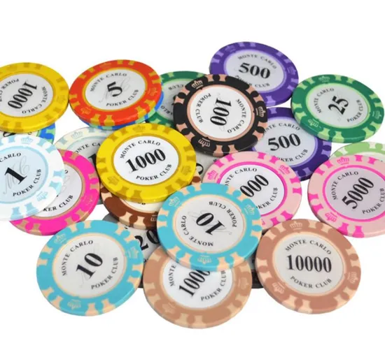 Custom 14G 500 1000 Black Jack Fried Casino Game Mahjong Gamble Metal Clay Chip Poker