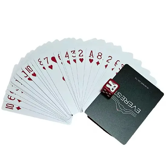 Custom Logo PVC Poker Luxury Washable Black Waterproof Playing Cards