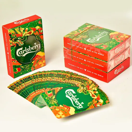 Customized Playing Cards Competition Cultural and Creative Special Desk Game OEM Black Core Advertising Promotional Gifts Card Paper Poker