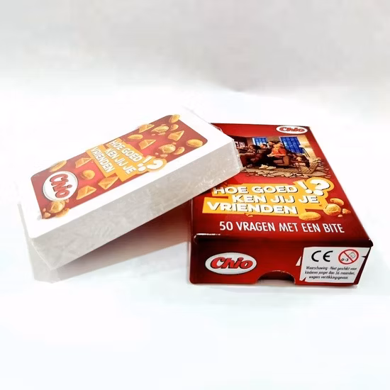 Multi Color Edges Paper Interactive Playing Cards Game for Party Table Game