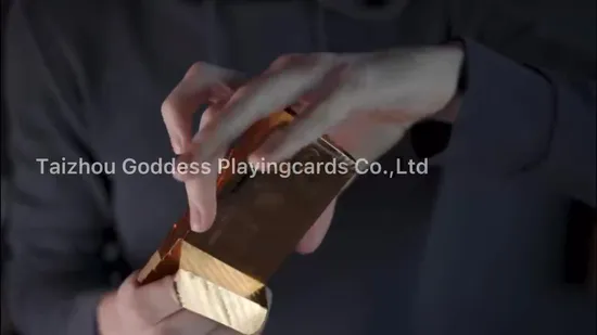 Plastic PVC Golden Playing Cards Poker