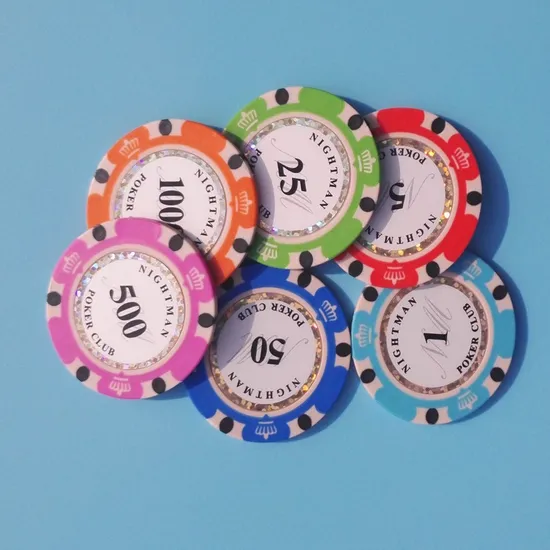 Custom Colour 14G Clay Three Tone Poker Chi[