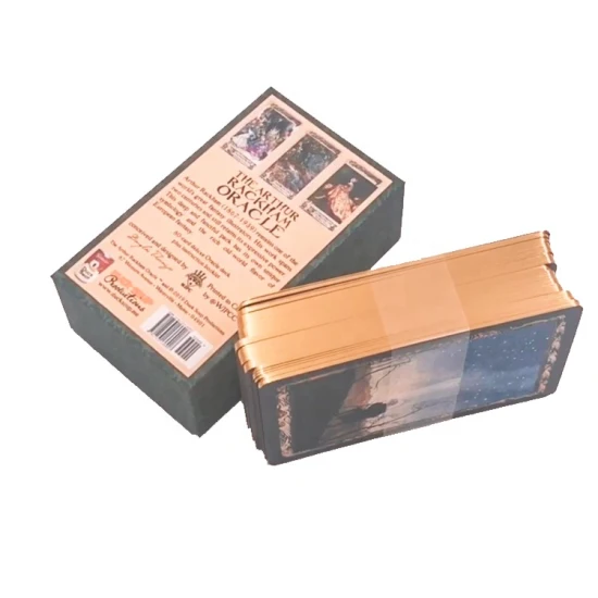 Custom Tarot Card Game Metal Greeting Kraft Paper Plastic PVC Poker Deck Trading Playing Cards Wholesale