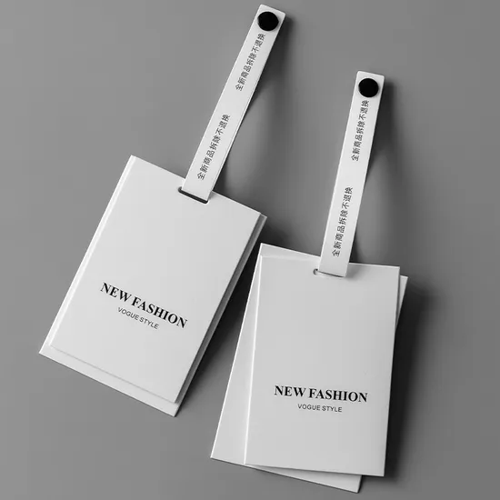 Custom Swing Tags Clothing Hand Tags for Clothes Label Garment Hangtags Design 
