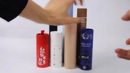 Professional Custom Biodegradable Data Cable USB Recycled Paper Tube Consumer Electronics Packaging Box 