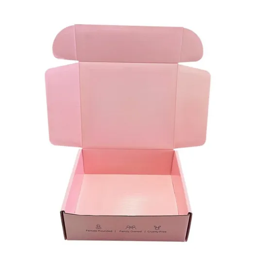 Wholesale Custom Product Shipping Purple Color Packaging Mailer Box with Logo Printing
