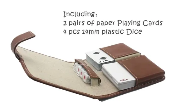 High Selling Customizable Double Poker with Plastic Dice for Party 