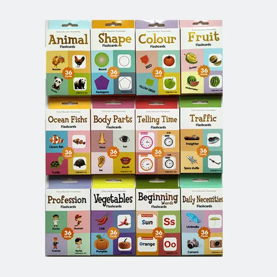 Children Earlier Educational Toy 52PCS English Study Alphabet Flash Card 