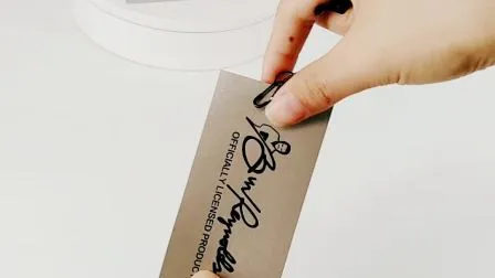 Black Garment Paper Hand Tag (BLF