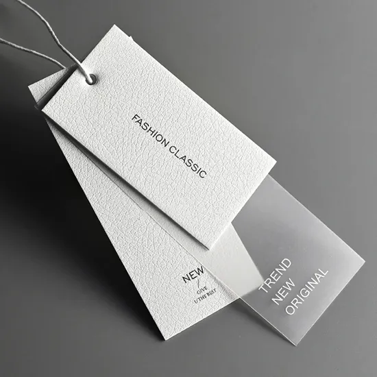 Customized Logo Luxury Shirt Garment Clothing Hand Paper Tags 