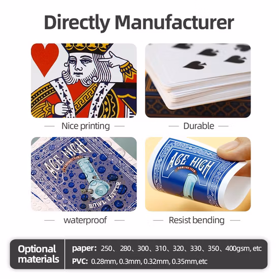 Wholesale Price Qatar Poker Card Custom Printing 100% Plastic Saudi Arabia Kuwait Playing Card 100% Plastic Playing Cards
