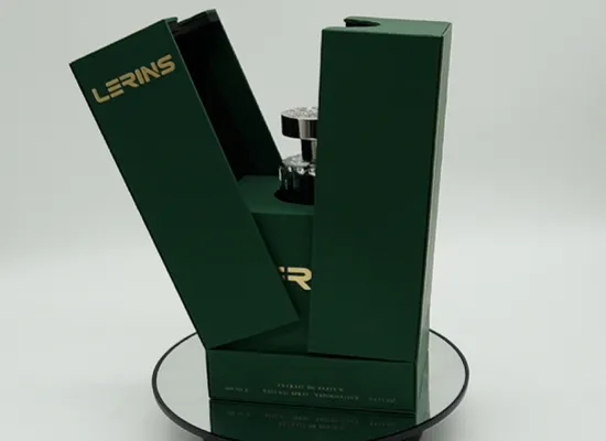 High Quality Factory Kraft Paper Perfume Boxes Customized Packing Box with Ribbon Custom Printed Logo 
