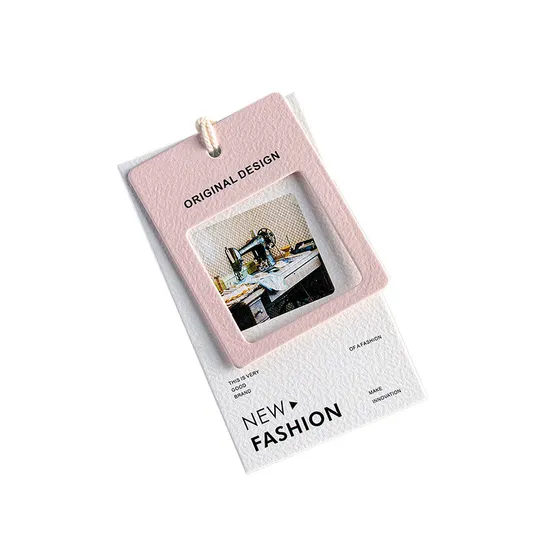 Cotton Paper Tag Customized Deboss Brand Logo Clothing Tags Hand Tag Price Tag with Stamping Foil 