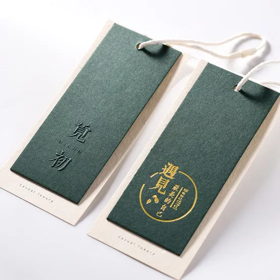 Customized Round Tags Wedding Brown Hand Label Dessert Tags Clothing Price Tag 