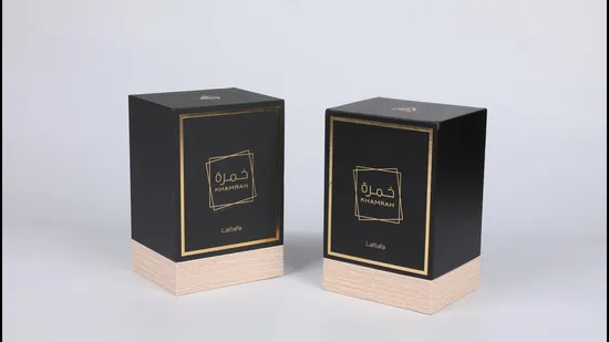 Customized Paper Magnet Christmas Gift Box for Perfume Cosmetics Fragrances Oil Oud 