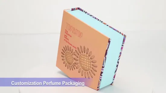 Custom Clear Window Perfume Box Skincare Paper Packaging Folding Box