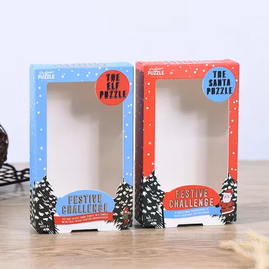 Custom Clear Window Perfume Box Skincare Paper Packaging Folding Box